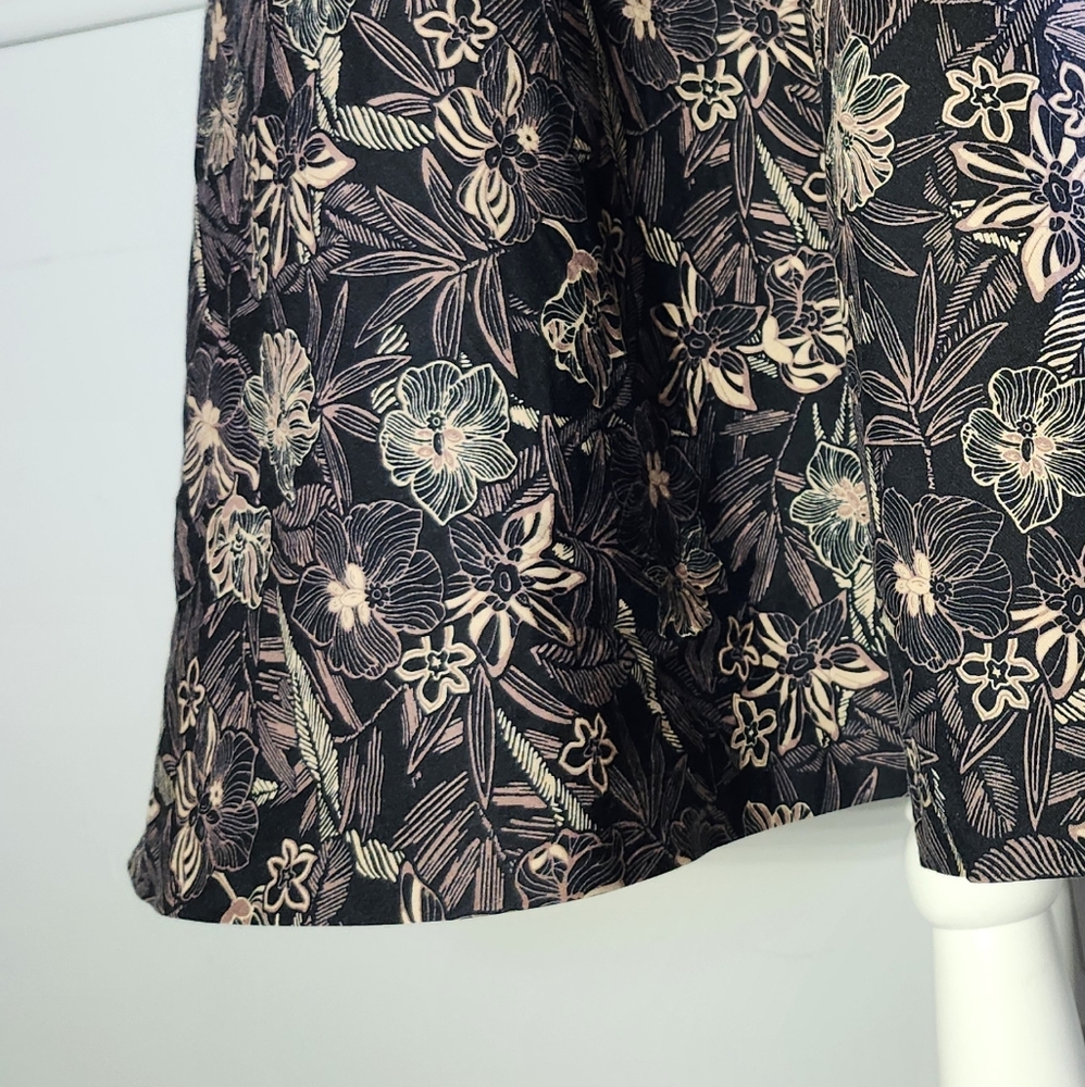 Vintage Croft & Barrow Tropical Hawaiian Vacation Purple Sleeveless A-Line Dress - Picture 3 of 6